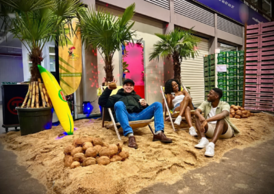 Décor plage ABCD de l’Exotique — visuel retouché